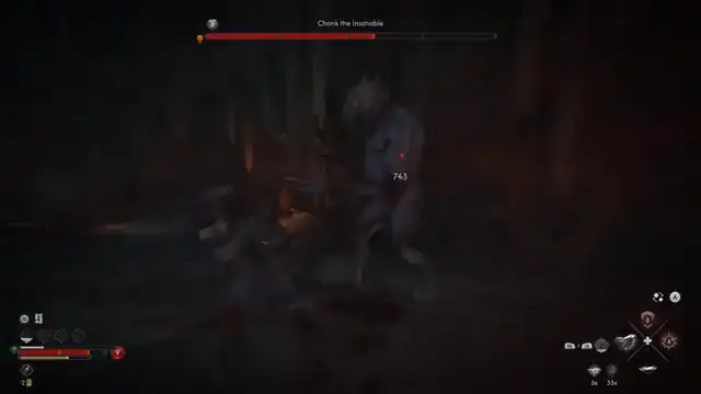 The Blood of Dawnwalker — four-direction block and attack exchange